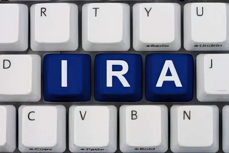 IRA spelled out on keyboard