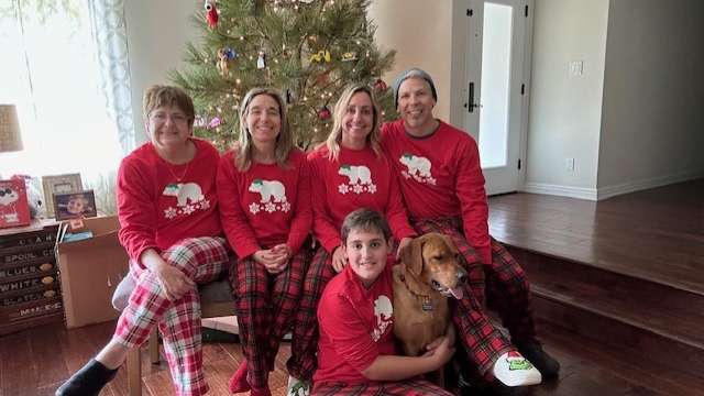 Robert Briel, MSN, CRNA with his family at Christmas