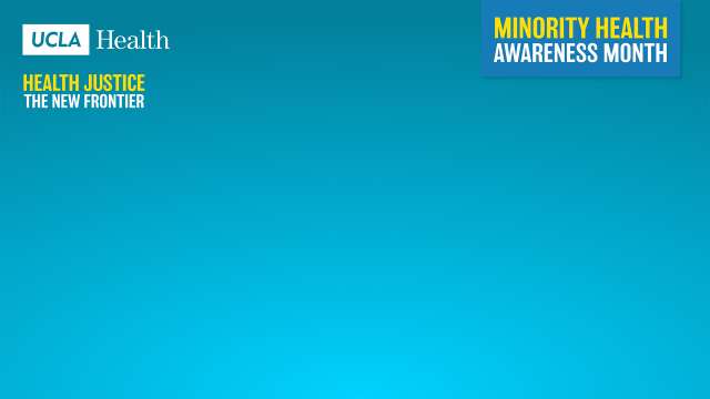 Minority Health Awareness Month blue zoom background available for download and usage during virtual meetings.