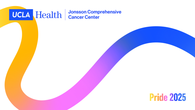 JCCC Zoom Background for Pride Month with the JCCC logo and UCLA Logo