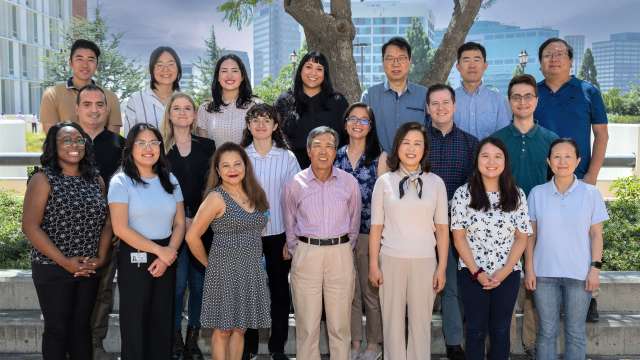 UCLA JCCC Genomics Shared Resource team members in the lab