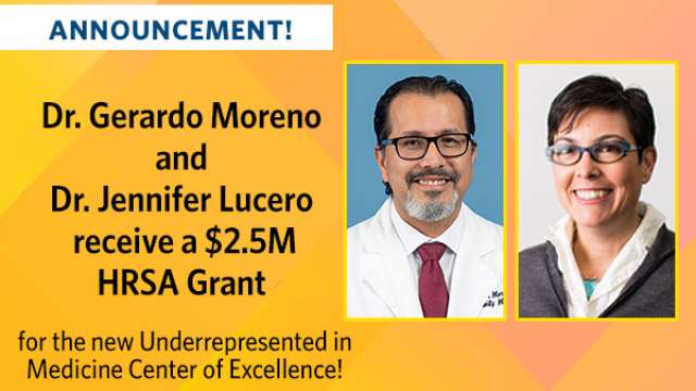 Dr. Gerardo Moreno & Dr. Jennifer Lucero recieve grant