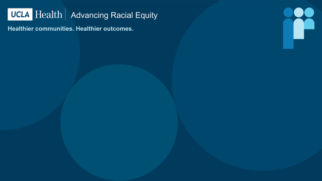 Zoom background with the UCLA Health logo and text "Healthier communities. Healthier outcomes."