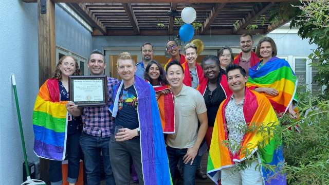 Some of UCLA Health's more than 50 LGBTQ+ Champion health care providers.
