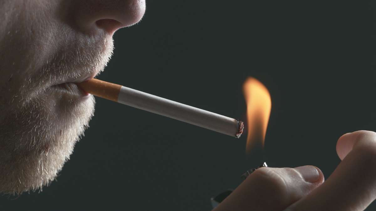 someone smoking cigarettes Carbon monoxide in cigarette smoke harms health