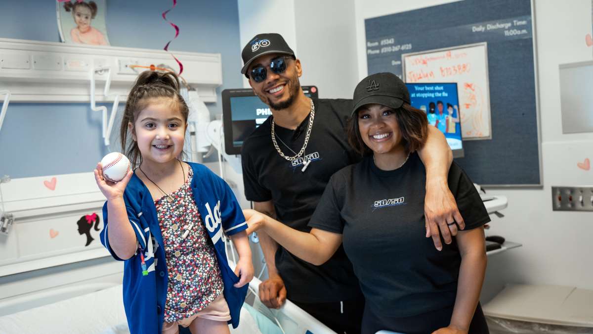 Mookie and Brianna Betts' 50/50 Foundation makes donation to UCLA Mattel  Children's Hospital