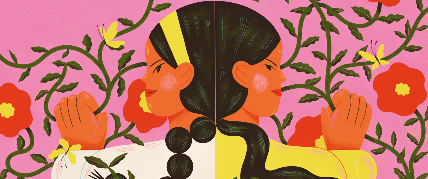 Sister illustration by Clara Super Duper