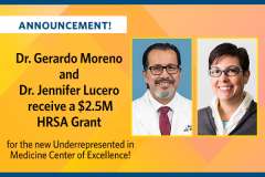 Dr. Gerardo Moreno & Dr. Jennifer Lucero recieve grant