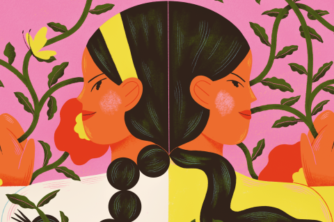 Sister illustration by Clara Super Duper