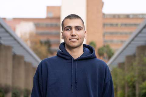 Sina Sinbari on the UCLA Health campus