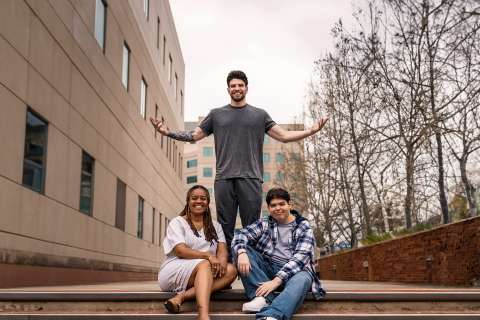 Clay Garcelli with Sonya Glover and his brother Carter