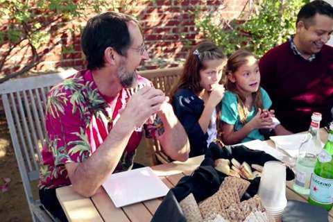 Group at chain picnic