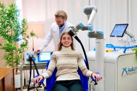 Precision medicine robot in TMS procedure