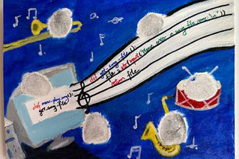 Painted by Emily Jiang