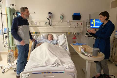 A musical performance at the bedside