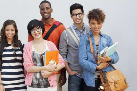 Group of LGBTQ+ students