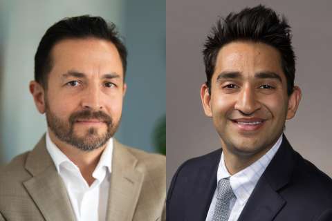 Headshots of Dr. Patel and Dr. Ellingson