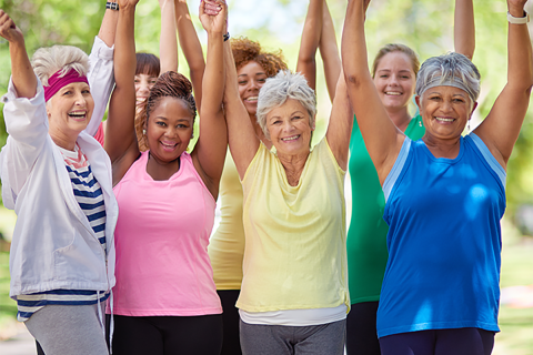 Group of women celebrating.