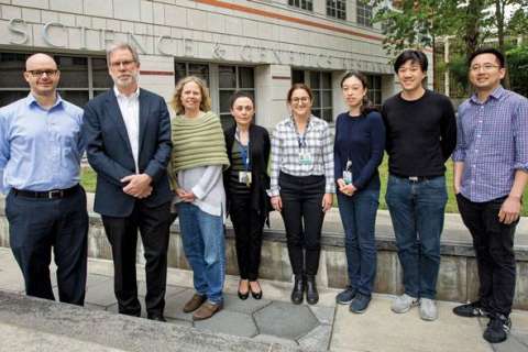 Dr. Stanley Nelson (second from left) and his colleagues focus on the diagnosis and treatment of rare genetic diseases.