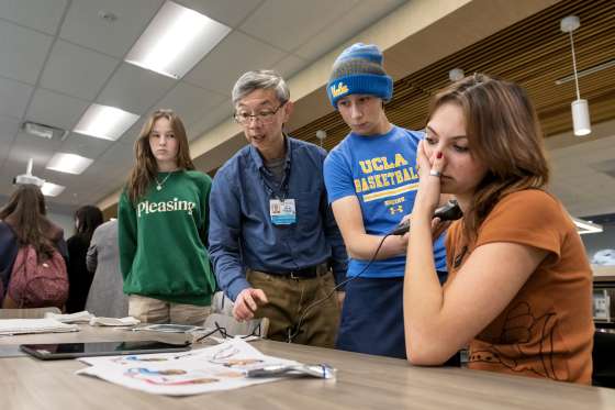 Ultrasound exams in the high school library: Project Lead the Way