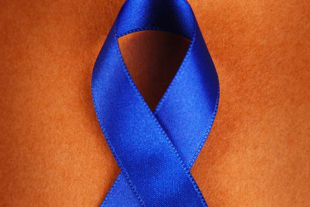 Blue ribbon colorectal cancer awareness