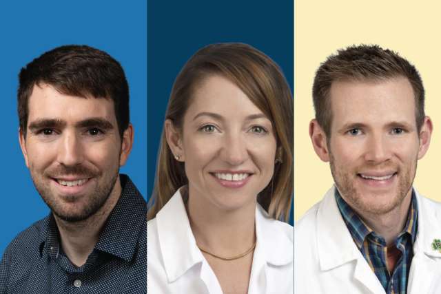 Headshot of Doctors William Cope, Ashley Busuttil, Reece Doughty