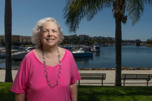 Frances Berman enjoying exercise outside
