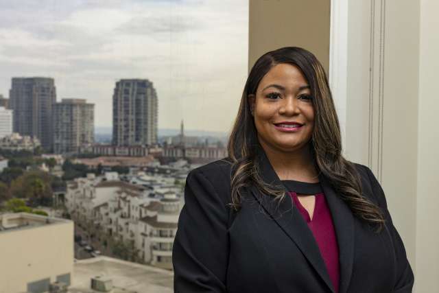 Shaunte Walton is system direct of Clinical Epidemiology and Infection Prevention. (Photo by Josh Sudock/UCLA Health)
