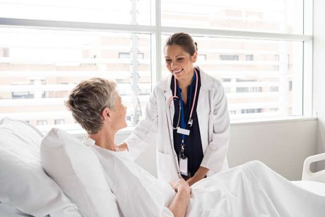 Female physician in hospital