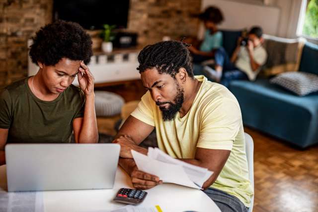 Stressed out family due to bills