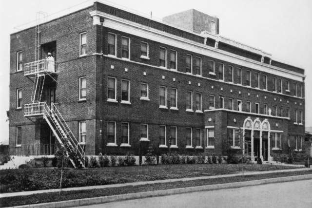 The original Santa Monica Hospital building.