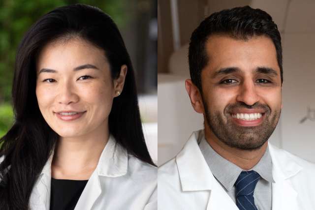Headshots of Dr. Deng and Dr. Kalbasi.