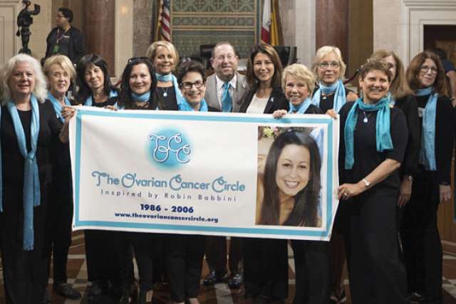 UCLA cancer researcher Sanaz Memarzadeh at LA City Council event