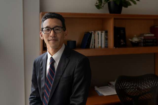 Dr. Erick Cheung has been chief medical officer of the Stewart and Lynda Resnick Neuropsychiatric Hospital since June 2022. (Photo by Joshua Sudock/UCLA Health)