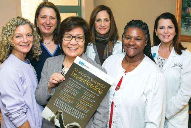 From left to right: Jessica Sacher, Georgann Abraham, Debbie Suda, Karen Berko Gibson, Debra Burgess, and Amy Kahan
