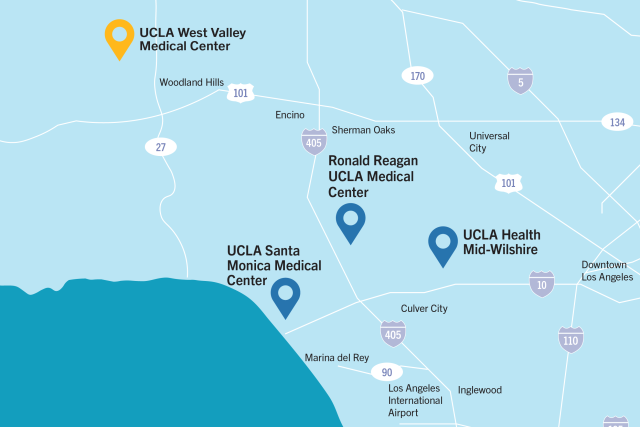 UCLA West Valley Medical Center area map
