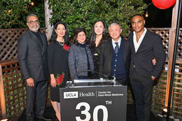Friends of UCLA Health Center for East-West Medicine standing together.