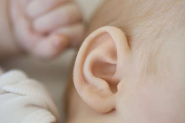Ear of an infant