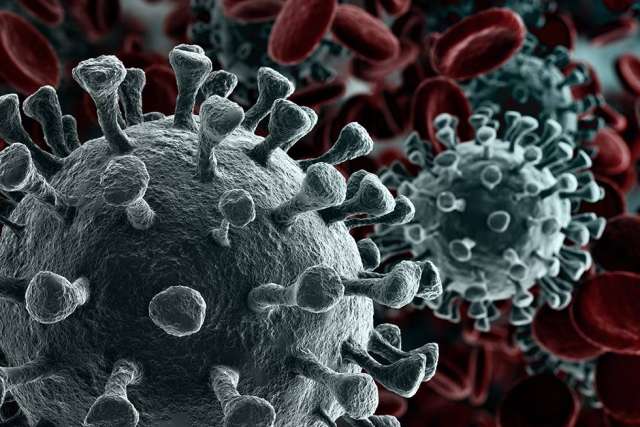 COVID-19 virus rendering