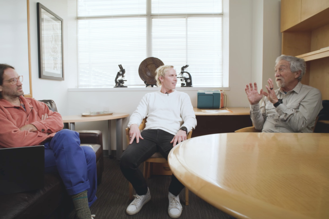 Podcast host Matt Whyte, Tyrone Lindqvist and Dr. Jack Feldman
