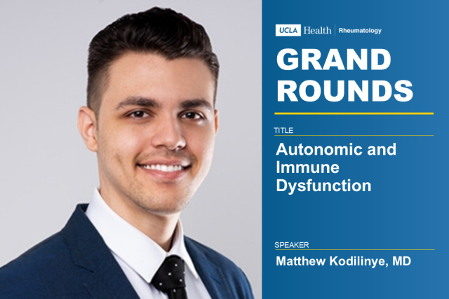 Professional headshot of Matthew Kodilinye, MD, with event details.