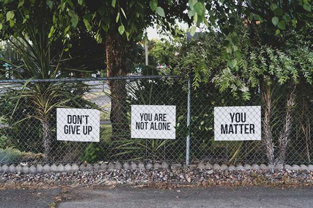 Dont give up signs