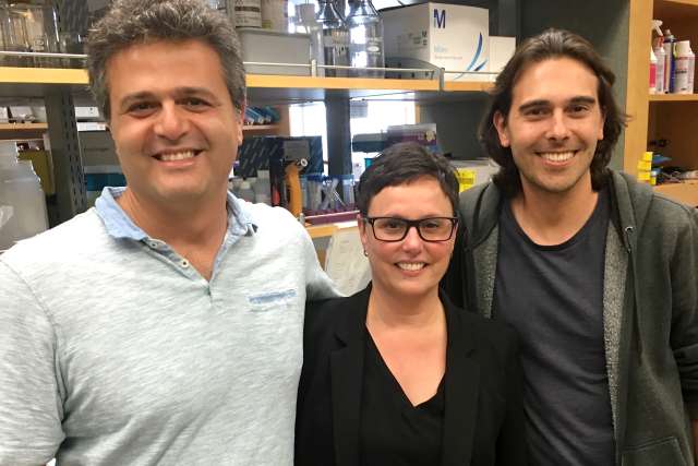 Dr. Peyman Golshani, Michele Basso and Daniel Aharoni