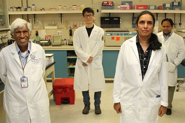 Research team in lab