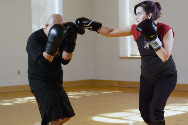 Janet O’Shea sparring
