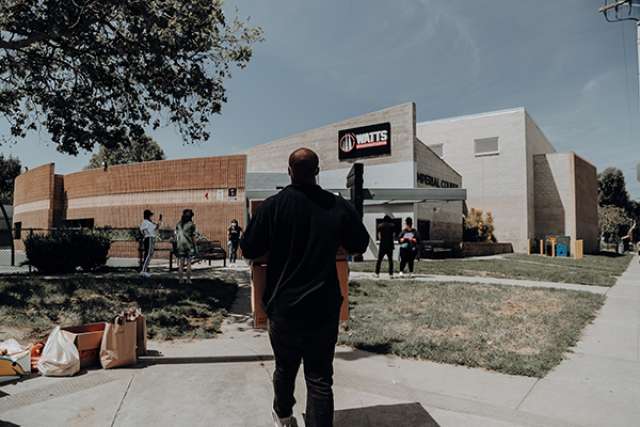 Man outdoors in LA