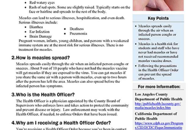 Measles FAQ