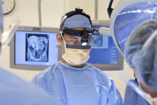 Michael Yeh MD, in the operating room UCLA.