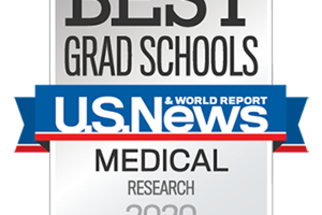 a badge graphic for the Best Grad Schools for US News World Report for Medical Research 2025