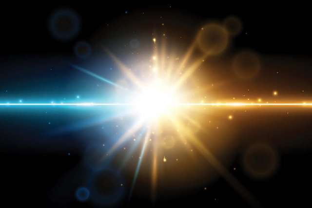 Bright radiant light